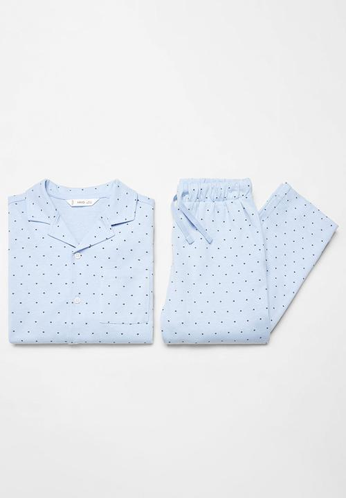 MANGO - Pijama pack pcorbat - sky-blue