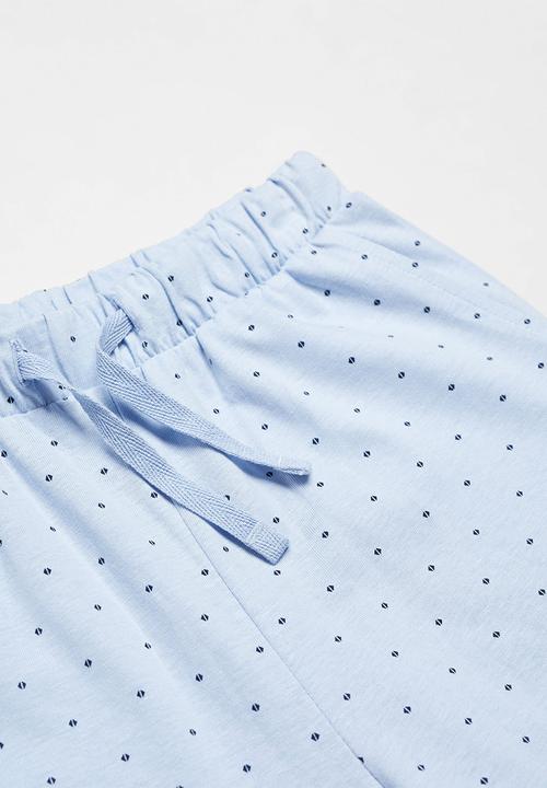MANGO - Pijama pack pcorbat - sky-blue