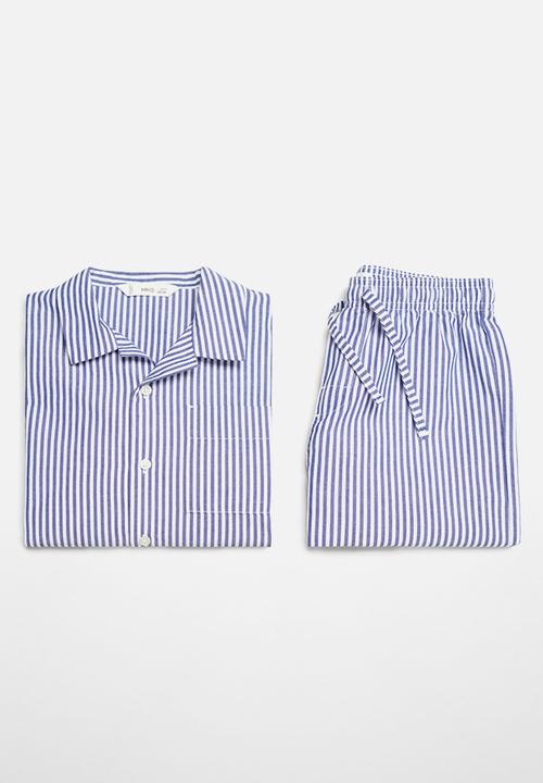 MANGO - Pijama pack morning - navy