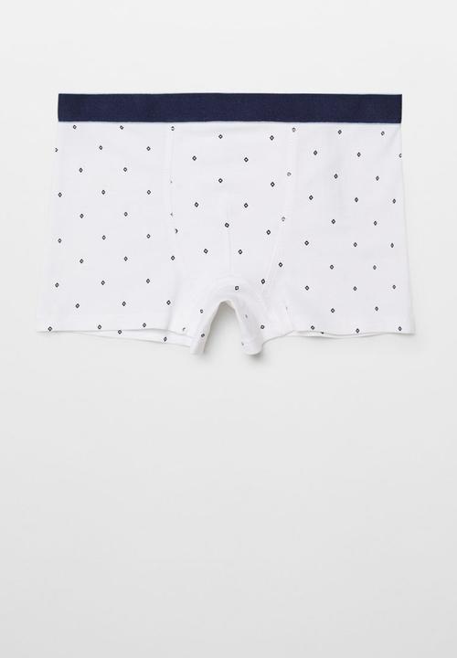 MANGO - Briefs geo - light grey denim