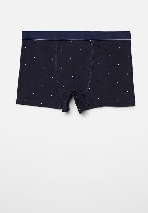 MANGO - Briefs geo - light grey denim