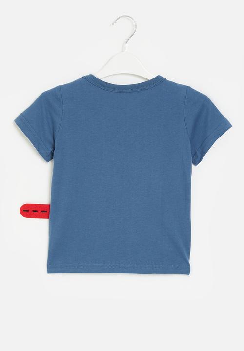 Pop Candy - Dino print tee - blue & green