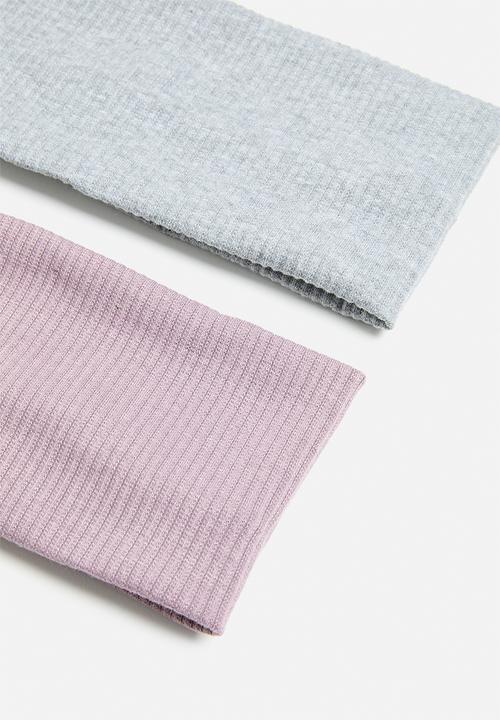 Superbalist - Headband 2 pack - grey/purple