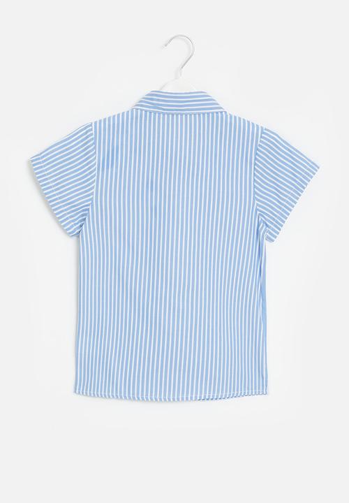 Pop Candy - Striped shirt - light blue