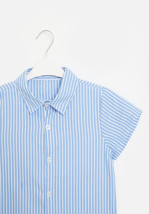 Pop Candy - Striped shirt - light blue