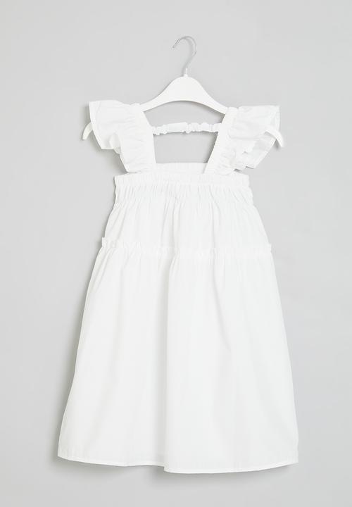 Pop Candy - Tiered dress - white