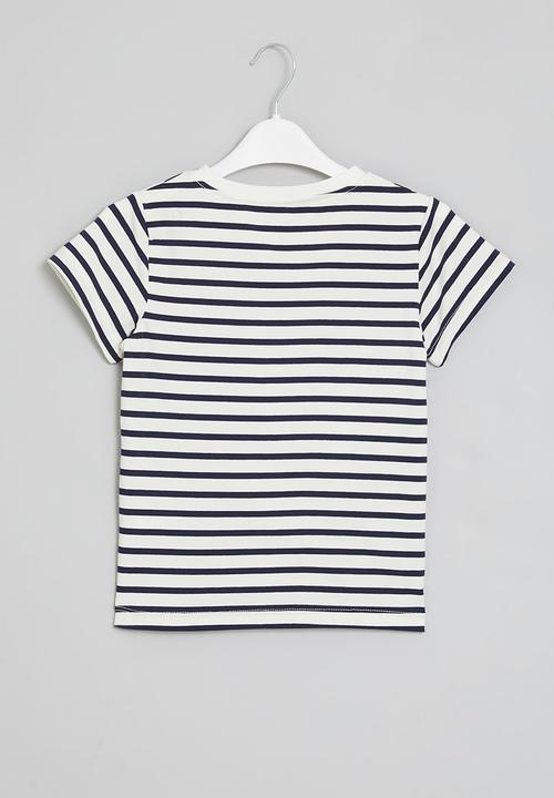 Pop Candy - Striped tee - black & white