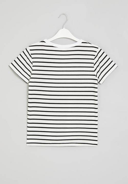 Pop Candy - Striped tee - black & white