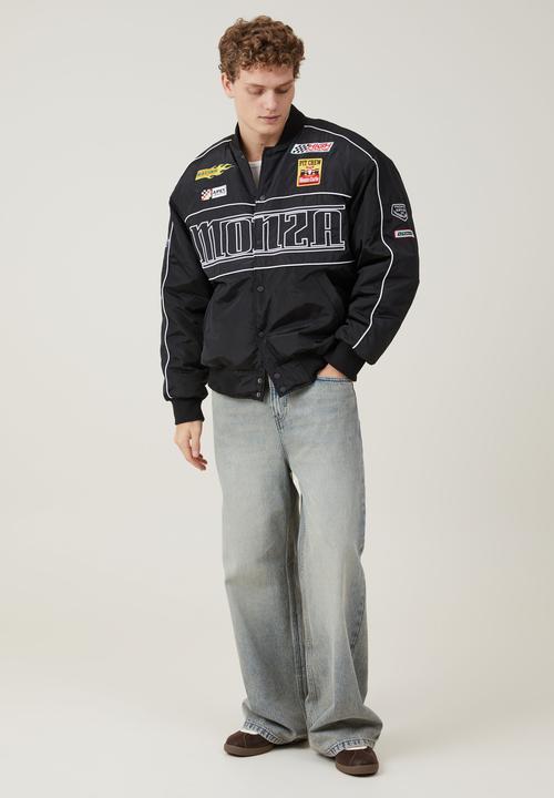 Cotton On - Racer bomber jacket - black