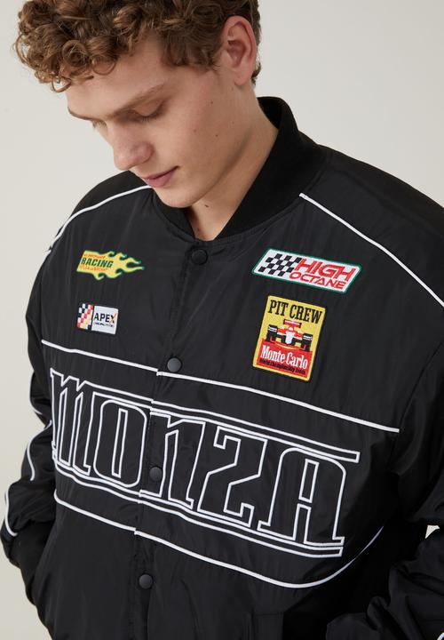 Cotton On - Racer bomber jacket - black