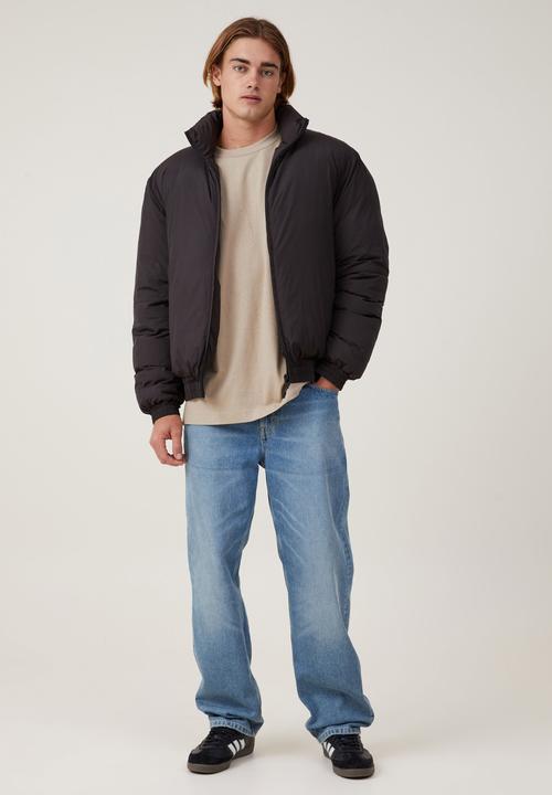 Cotton On - Recycled puffer relaxed bomber - black