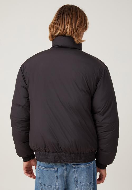 Cotton On - Recycled puffer relaxed bomber - black