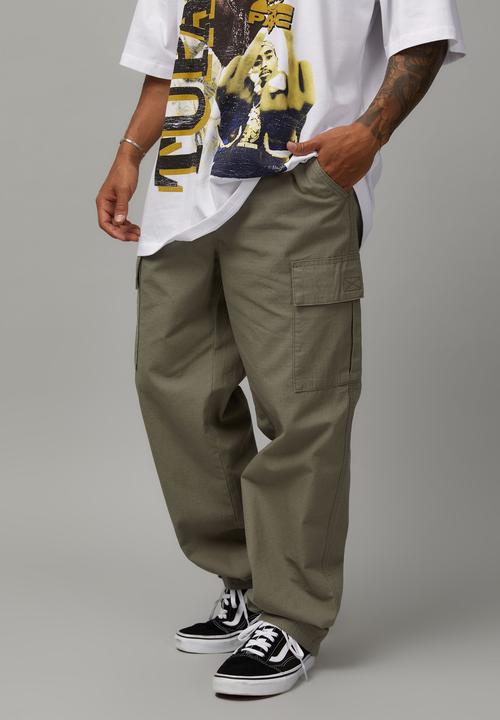Factorie - Half half relaxed cargo pant - faded khaki