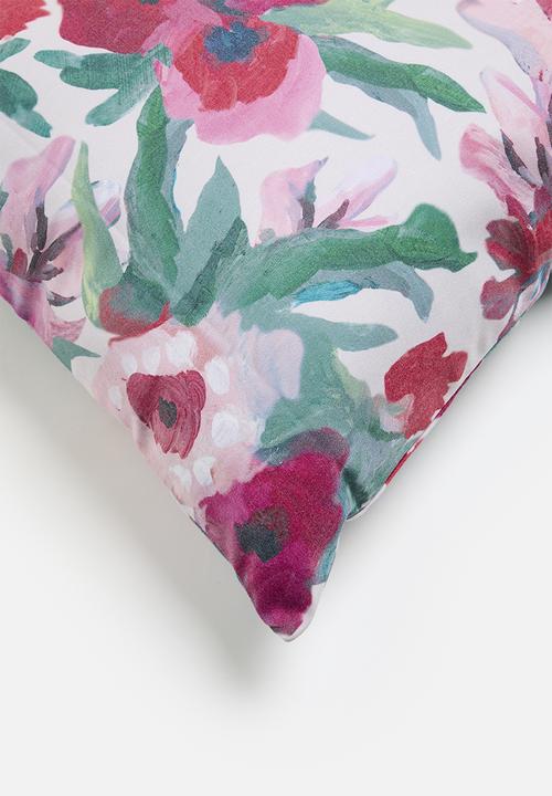 Sixth Floor - Rosy printed cushion cover - Multi