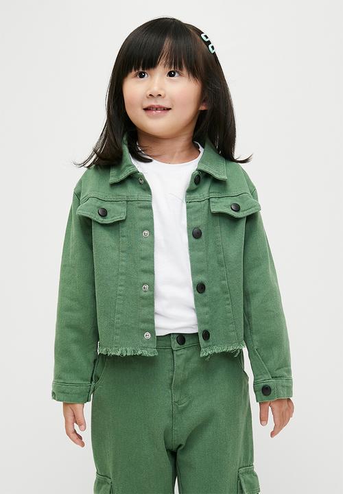 Pop Candy - Trucker jacket & jeans set - green