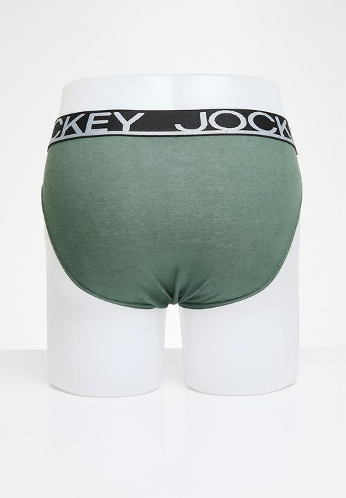 Jockey - 3 pack graded elastic piped brief classic - multi 
