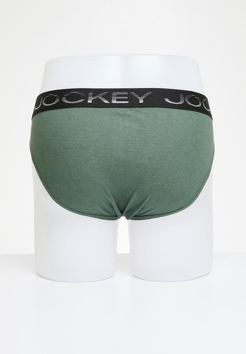 Jockey - 3 pack plain jockey brief  - multi
