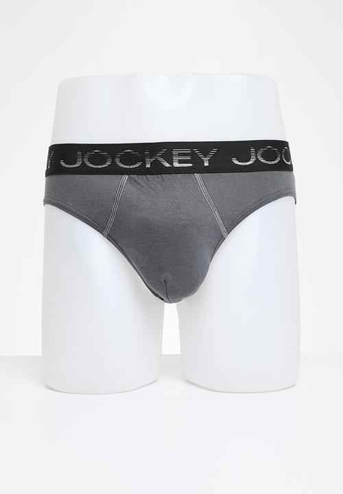 Jockey - 3 pack plain jockey brief  - multi