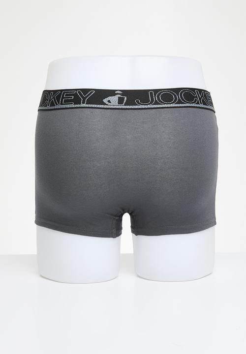 Jockey - 2 pack exclusiv pouch  trunk - obsidian/black