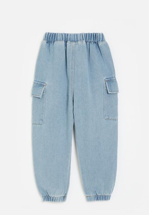 Pop Candy - Denim jogger - light blue