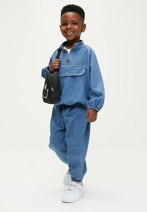 Pop Candy - Denim top & bottom set - blue