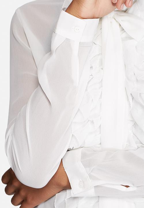 ONLY - Frilla Bow Shirt