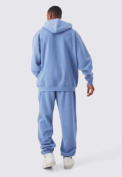 boohooMAN - Man oversized basic jogger - dusty blue