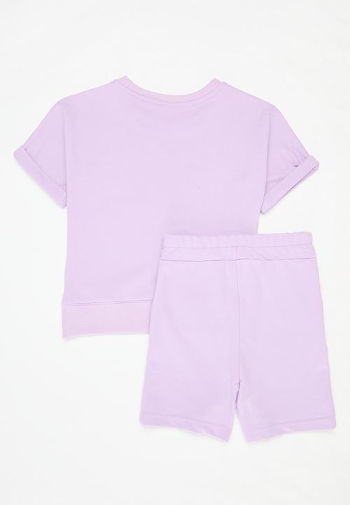 Pop Candy - Tee & short set - purple