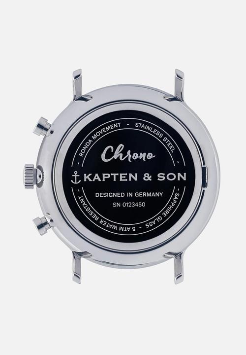 Kapten & Son - Chrono - silver bicolor steel