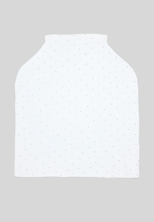 Ree Collective - Nursing cover/travel - white & grey