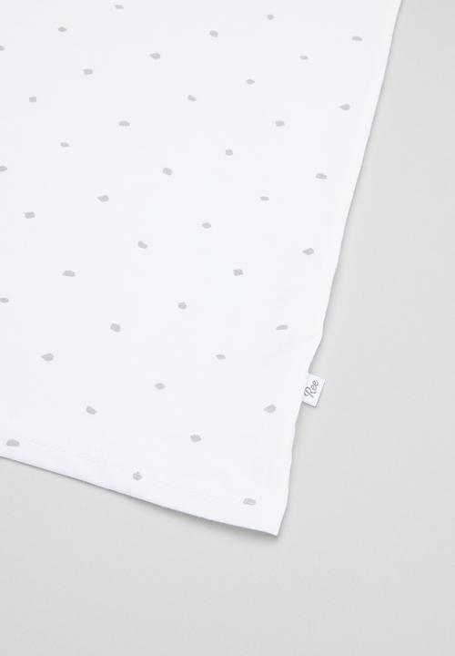 Ree Collective - Nursing cover/travel - white & grey