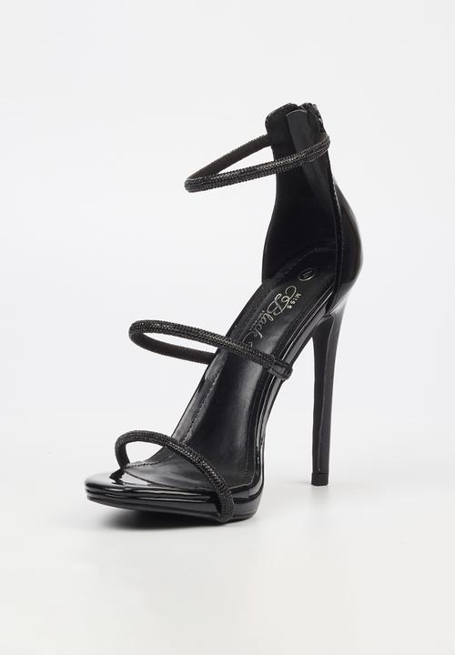 Miss Black - Bou 6 strappy stiletto - black