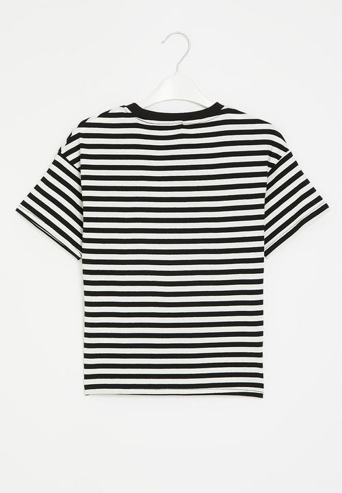 Pop Candy - Striped tee - black & white