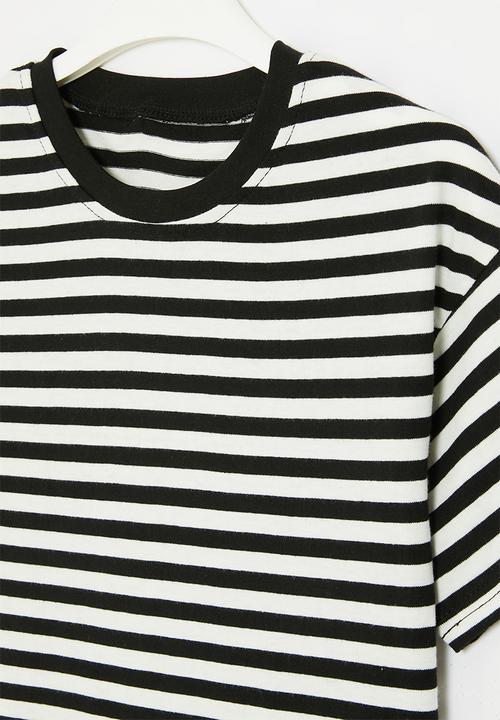 Pop Candy - Striped tee - black & white