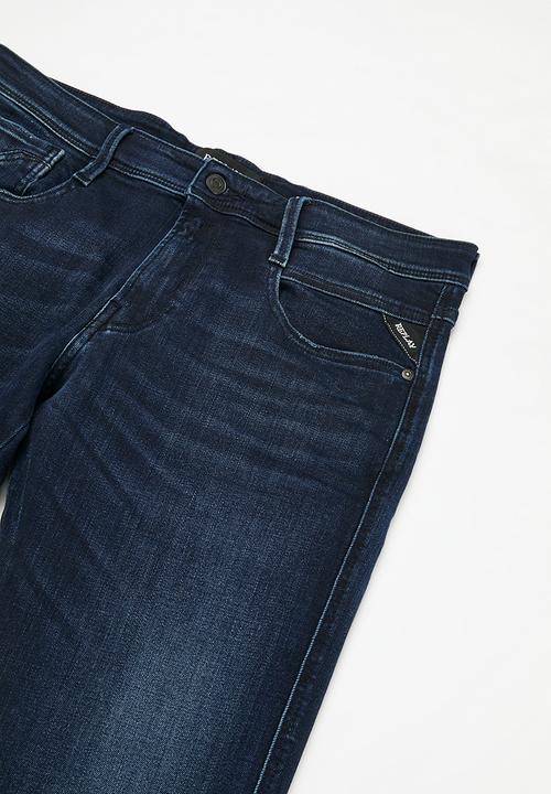Replay - Anbass Pantalone Slim - Dark Blue