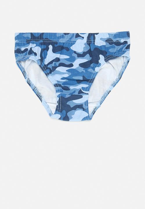 MINOTI - Boys stripe camo 10pk underpants - multi