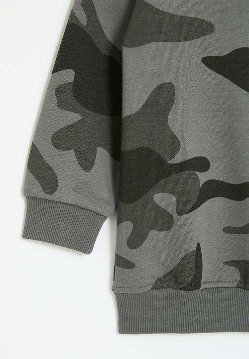 Pop Candy - Camo sweat top - grey
