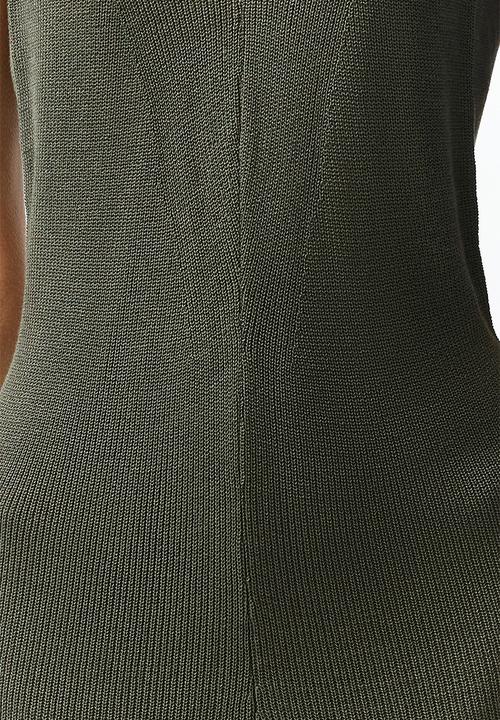 Trendyol - Knitwear Midi Dress - Khaki