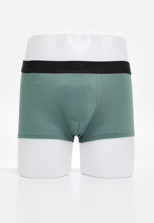 Jockey - Bot regular leg trunks - dark foliage/sage leaf