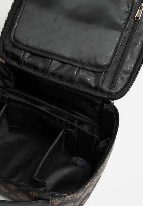 GUESS - Wilder cosmetic organizer case - brown