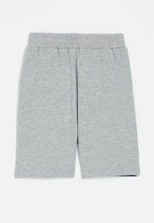 Pop Candy - Printed shorts - grey & blue