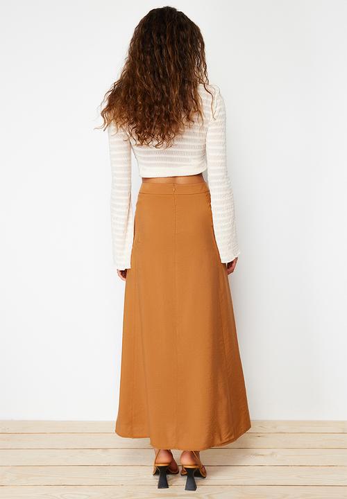 Trendyol - Maxi length skirt - camel