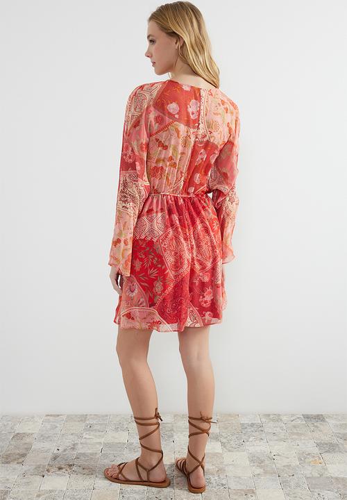 Trendyol - Mini Woven Dress - Red