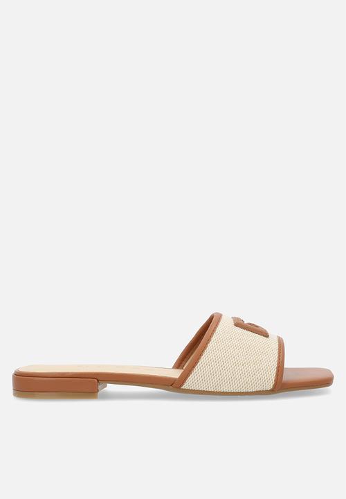 GUESS - Tampa logo sandal - tan & neutral
