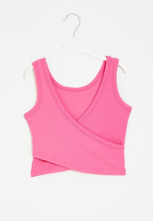 Pop Candy - Printed cropped tank -pink