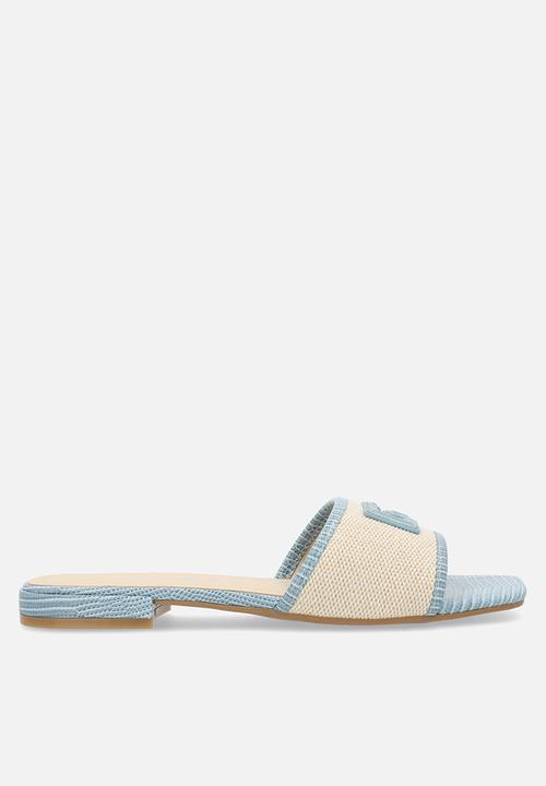 GUESS - Tampa logo sandal - blue & neutral