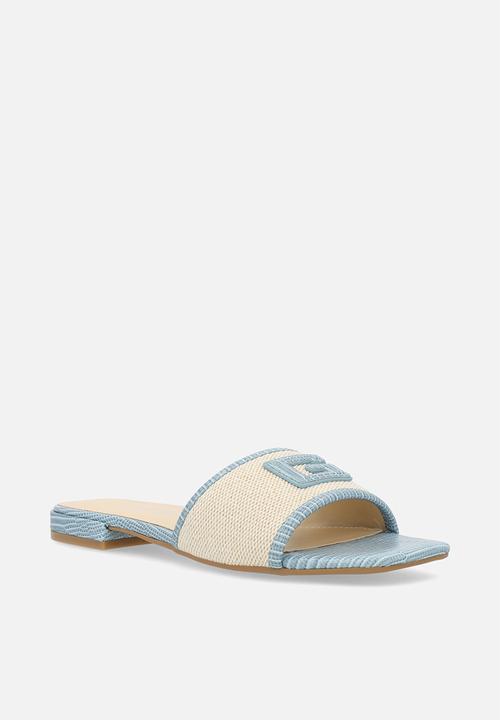 GUESS - Tampa logo sandal - blue & neutral