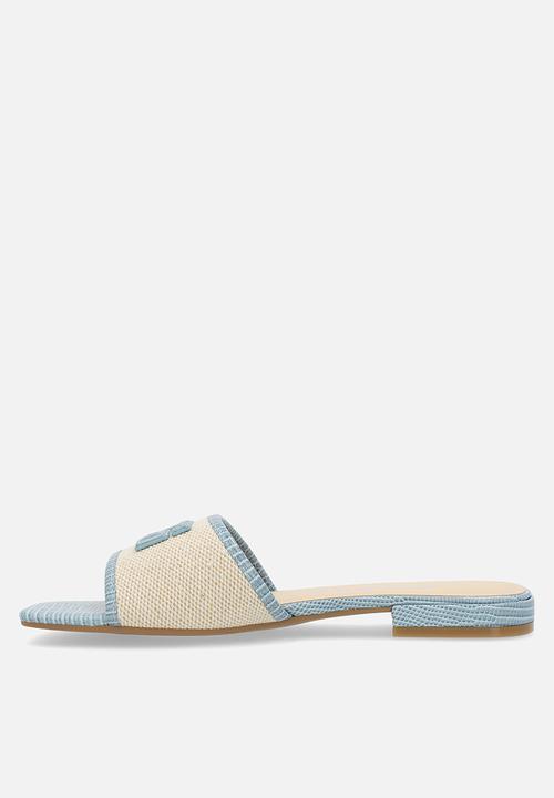 GUESS - Tampa logo sandal - blue & neutral