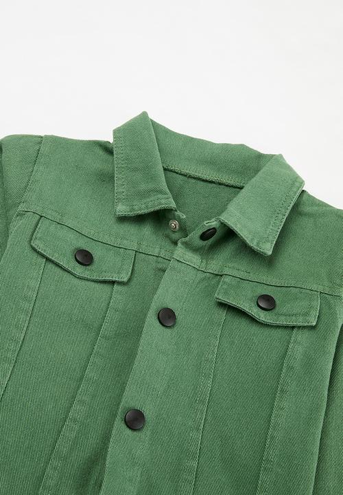Pop Candy - Trucker jacket & jeans set - green