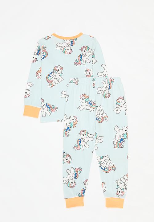 Pop Candy - Printed pj set - blue & orange